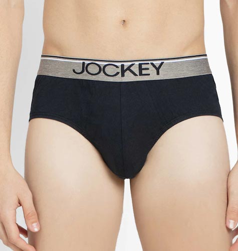 Men Pack of 2 Super Combed Cotton Solid Brief with Ultrasoft Waistband 8037